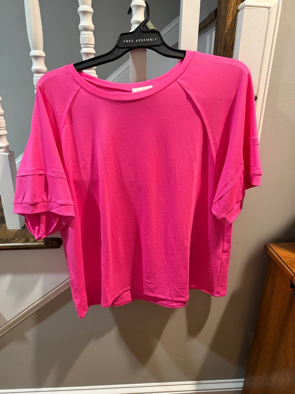 ANDREE BY UNIT Hot Pink Short Sleeve Tee